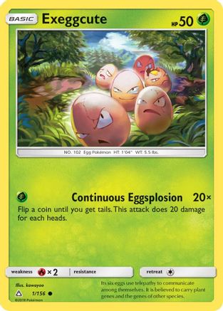 Exeggcute 001  - Reverse Holofoil SM  Ultra Prism
