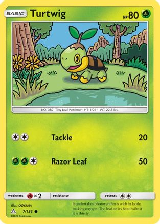 Turtwig (7) (7) 007/156  SM  Ultra Prism