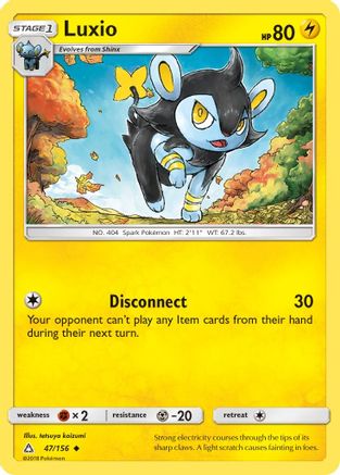 Luxio 047  - Reverse Holofoil SM  Ultra Prism