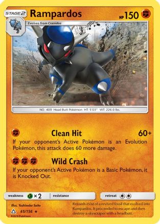 Rampardos 065/156  - Holofoil SM  Ultra Prism
