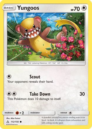 Yungoos 112  - Reverse Holofoil SM  Ultra Prism