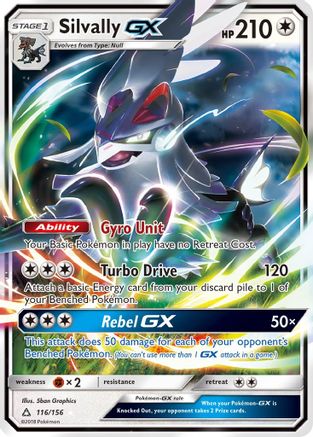 Silvally GX 116/156  - Holofoil SM  Ultra Prism