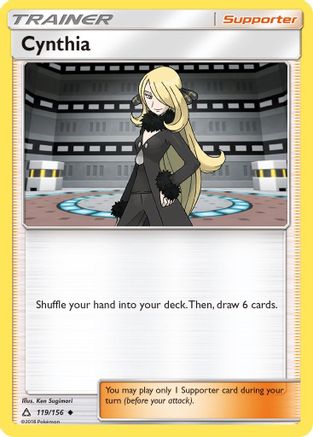 Cynthia 119/156  - Reverse Holofoil SM  Ultra Prism