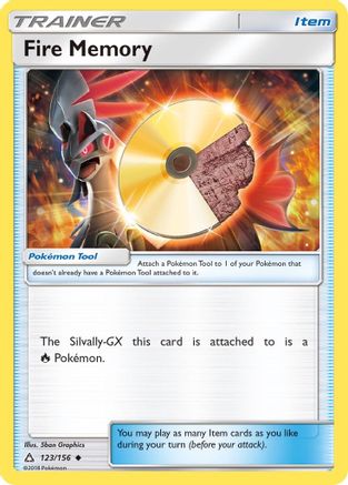 Fire Memory 123  - Reverse Holofoil SM  Ultra Prism