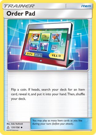 Order Pad 131/156  - Reverse Holofoil SM  Ultra Prism