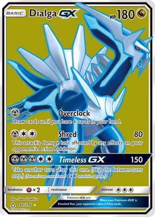 Dialga GX (Full Art) 146  - Holofoil SM  Ultra Prism