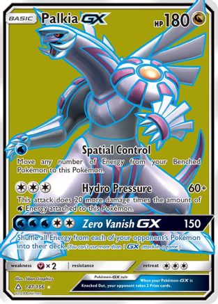 Palkia GX (Full Art) 147  - Holofoil SM  Ultra Prism