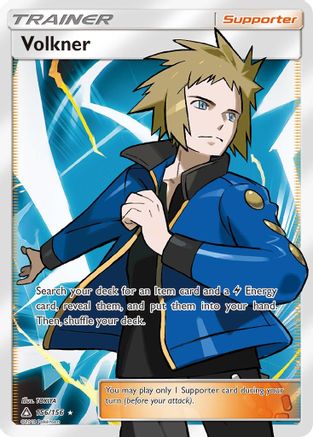 Volkner (Full Art) 156  - Holofoil SM  Ultra Prism