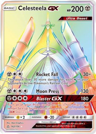 Celesteela GX (Secret Rare) 162  - Holofoil SM  Ultra Prism