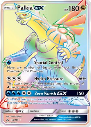 Palkia GX (Secret Rare) 165  - Holofoil SM  Ultra Prism