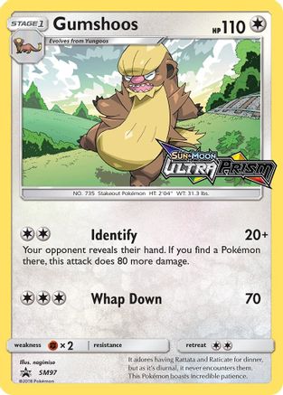 Gumshoos (Prerelease) SM97  - Holofoil SM Promos