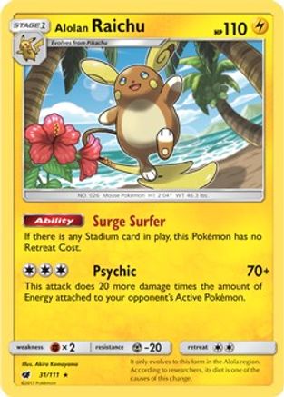 Alolan Raichu (SM Crimson Invasion) 031/111  Deck Exclusives