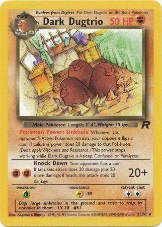 Dark Dugtrio 023/82 - Unlimited Team Rocket