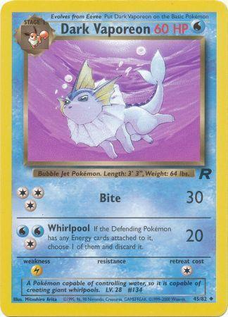 Dark Vaporeon 045/82 - Unlimited Team Rocket