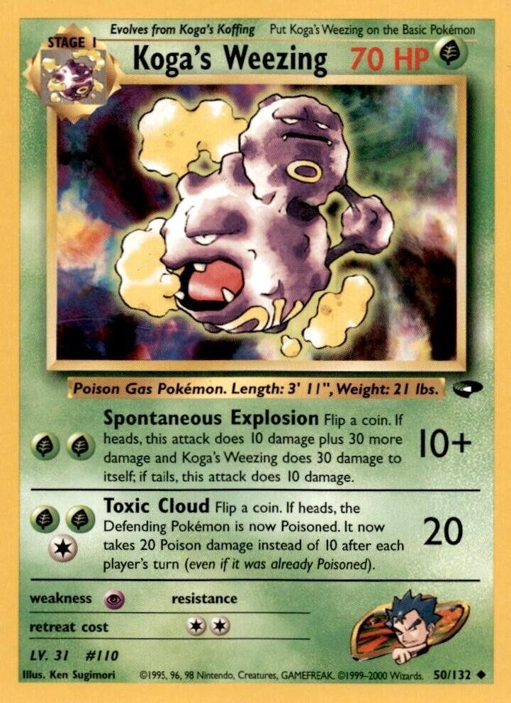 Koga's Weezing 050/132 - Unlimited Gym Challenge
