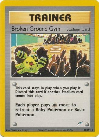 Broken Ground Gym 092/105 - Unlimited Neo Destiny