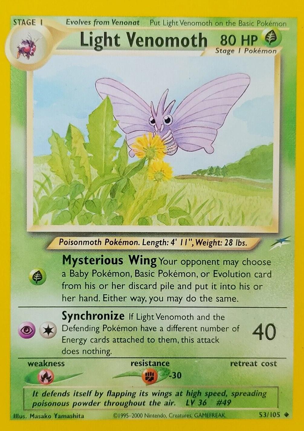 Light Venomoth 053/105 - Unlimited Neo Destiny