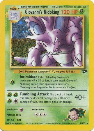 Giovanni's Nidoking 007/132 - Unlimited Holofoil Gym Challenge