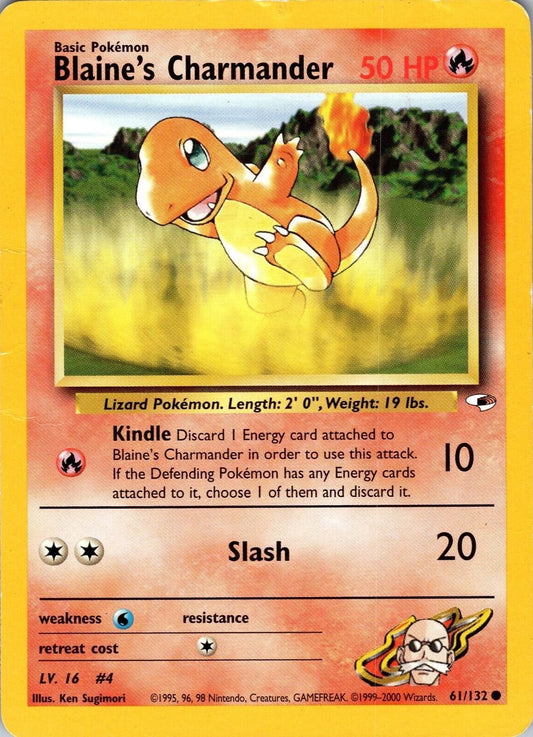 Blaine's Charmander 061/132 - Unlimited Gym Heroes
