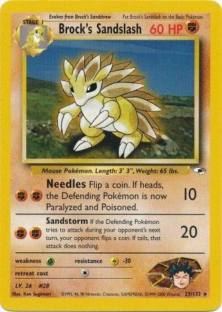 Brock's Sandslash 023/132 - Unlimited Gym Heroes