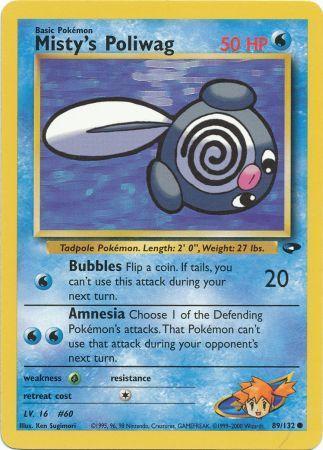 Misty's Poliwag 089/132 - Unlimited Gym Challenge