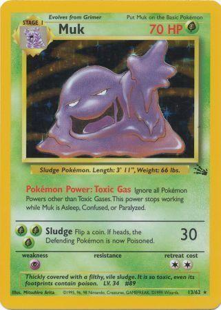 Muk 013/62 - Unlimited Holofoil Fossil