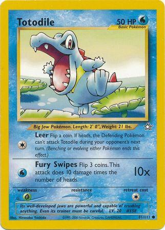 Totodile 081/111 - Unlimited Neo Genesis