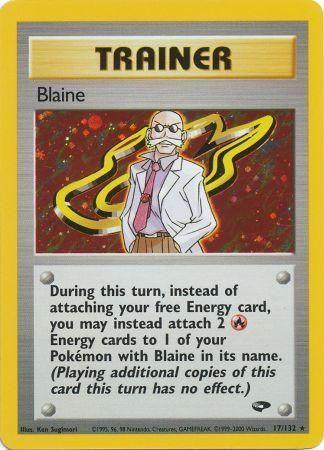 Blaine 017/132 - Unlimited Holofoil Gym Challenge