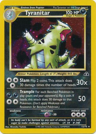 Tyranitar 012/75 - Unlimited Holofoil Neo Discovery