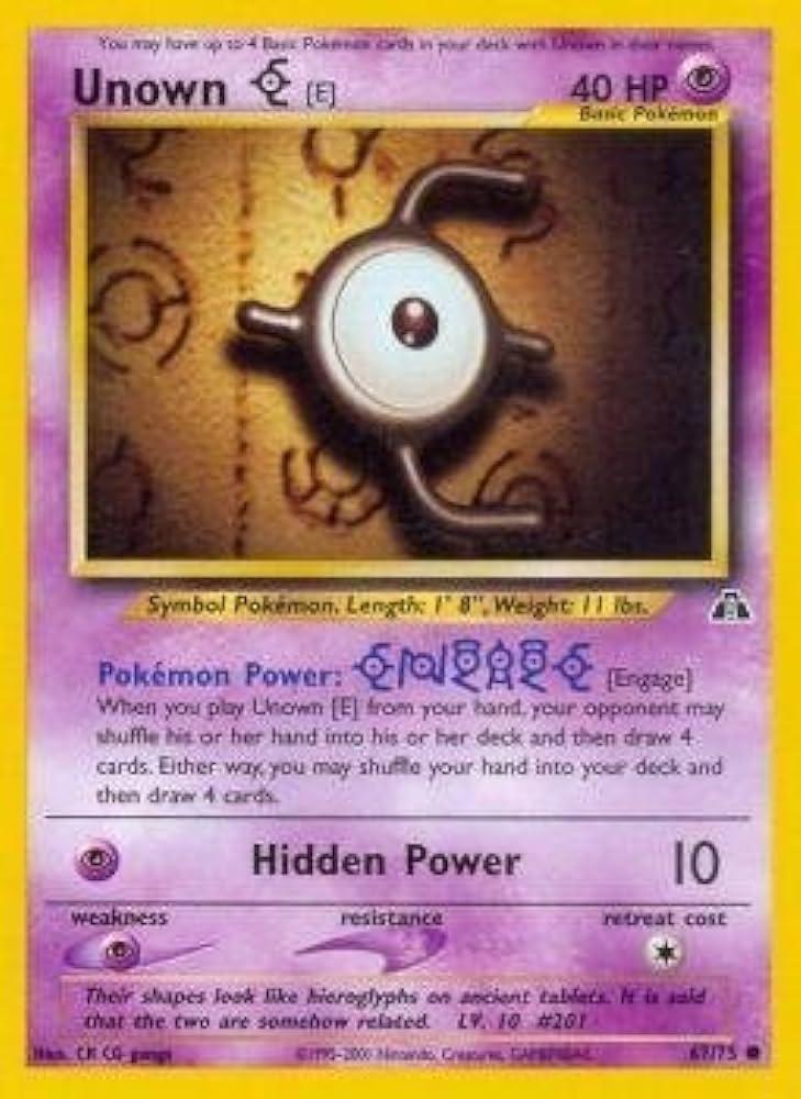 Unown [E] 067/75 - Unlimited Neo Discovery