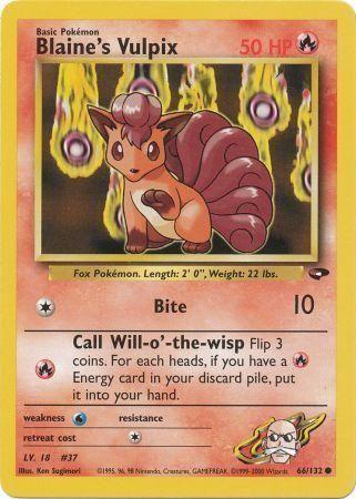 Blaine's Vulpix 066/132 - Unlimited Gym Challenge