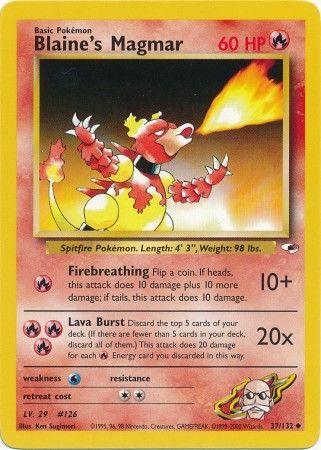 Blaine's Magmar 037/132 - Unlimited Gym Heroes