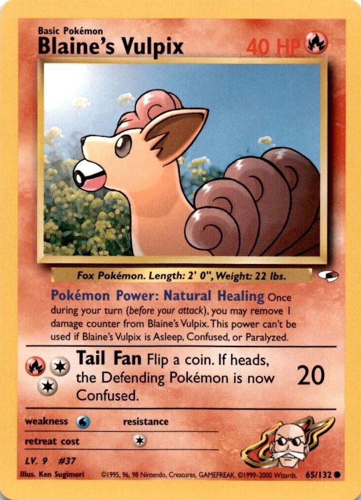 Blaine's Vulpix 065/132 - Unlimited Gym Heroes