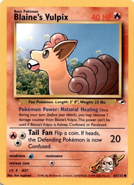 Blaine's Vulpix 065/132 - Unlimited Gym Heroes