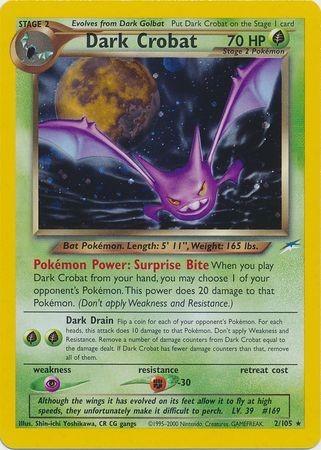 Dark Crobat 002/105 - Unlimited Holofoil Neo Destiny