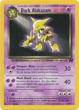 Dark Alakazam 018/82 - Unlimited Team Rocket
