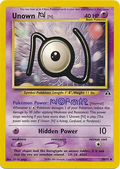 Unown [N] 050/75 - Unlimited Neo Discovery