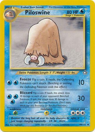 Piloswine 044/111 - Unlimited Neo Genesis