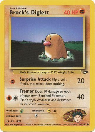 Brock's Diglett 067/132 - Unlimited Gym Challenge