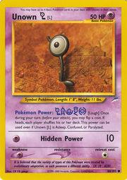 Unown [L] 086/105 - Unlimited Neo Destiny