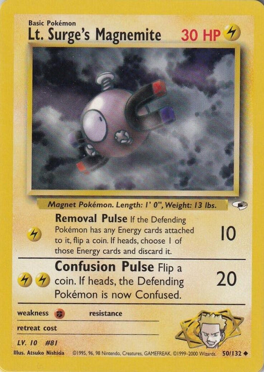 Lt. Surge's Magnemite 050/132 - Unlimited Gym Heroes