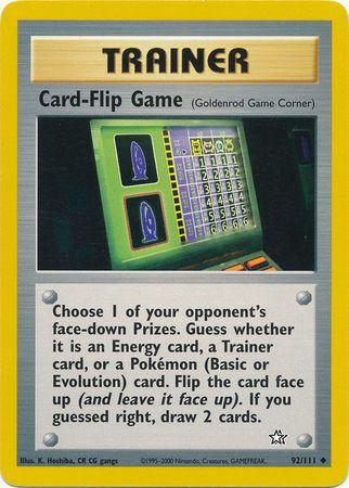 Card-Flip Game (Goldenrod Game Corner) 092/111 - Unlimited Neo Genesis