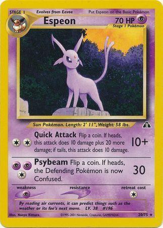 Espeon 020/75 - Unlimited Neo Discovery