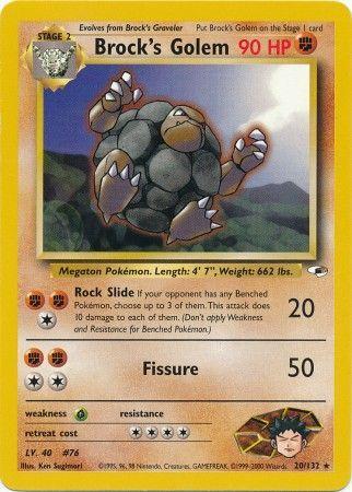 Brock's Golem 020/132 - Unlimited Gym Heroes