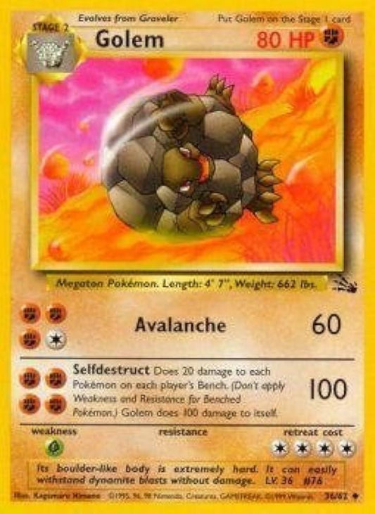 Golem 036/62 - Unlimited Fossil