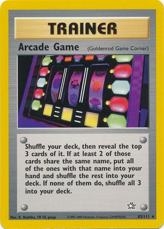 Arcade Game (Goldenrod Game Corner) 083/111 - Unlimited Neo Genesis