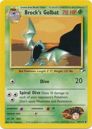 Brock's Golbat 039/132 - Unlimited Gym Heroes