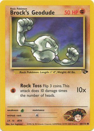 Brock's Geodude 068/132 - Unlimited Gym Challenge