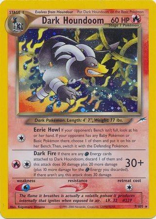 Dark Houndoom 007/105 - Unlimited Holofoil Neo Destiny