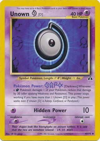 Unown [D] 047/75 - Unlimited Neo Discovery